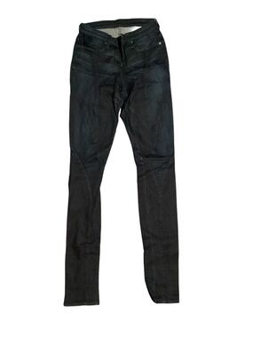 Helmut Lang Woman’s Black Denim Jeans with Branded Patch